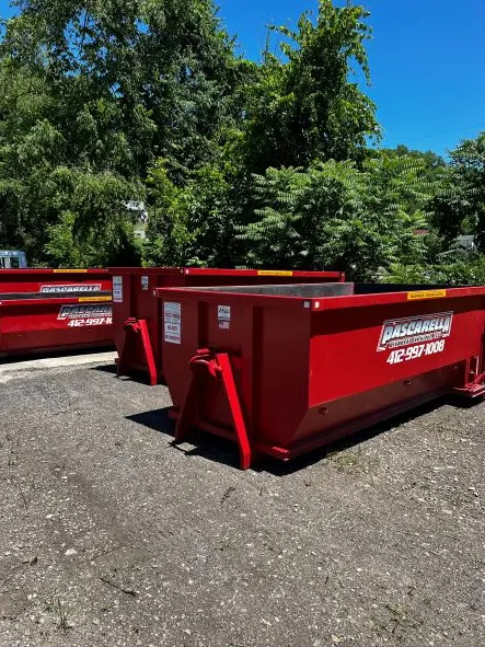 Pascarella roll-off dumpster fleet ready for deployment